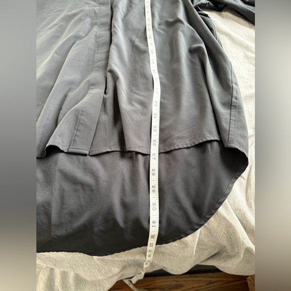 Quince Women’s XL Collared Button Down Long Sleeve Blouse Top Stretch Black Work - Picture 10 of 11